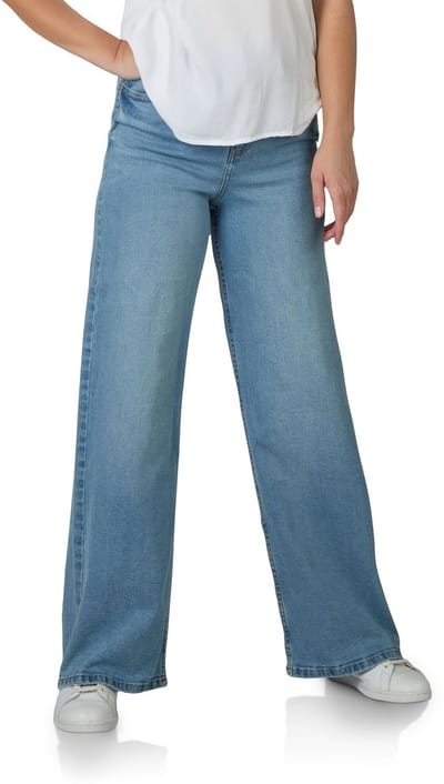 DENIMFY Dames Jeans Broeken DFPaula comfort/relaxed Fit Blauw Volwassenen High Waist Spijkerbroek