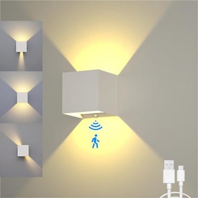 Led-wandlamp met Bewegingsmelder en Draadloze Betrouwbaarheid voor Binnen