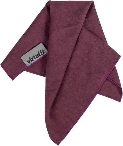 Yoga Handdoek - Microvezel Doek - Hygiënisch Trainen - Sneldrogend Materiaal - 76 x 51 cm - Lila