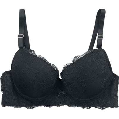 Grey Velvet BH - Spitzen Bra - S tot XXL - voor Vrouwen - zwart