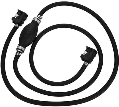 Allecto - Buitenboordmotor - Brandstofpomp - Stabiele prestaties - Zwart - Handprimer - Geschikt voor boten - Brandstofleiding