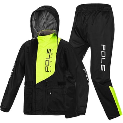 Combinaison de pluie imperméable et respirante pour hommes, veste et pantalon, pour moto, golf, cyclisme L vert