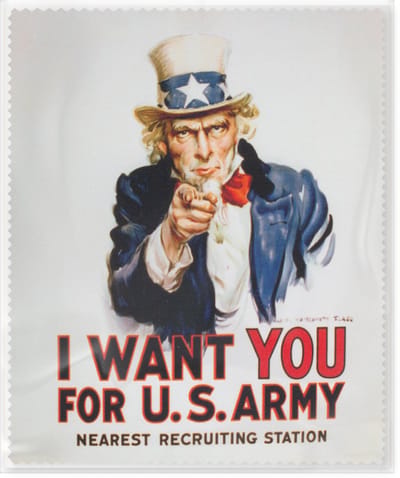 Brillendoekje Microfiber – I Want You War Memorial – museumwebshop.com