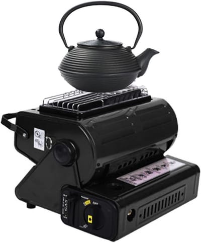 Elektrische Terrasverwarmer - Buitenverwarming Draagbaar - Terras Verwarmen - Snelle Keramische Warmte - 25x24x20 cm - Zwart
