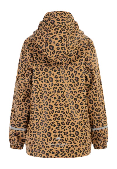Schmuddelwedda Regenjas Meisje zwart beige leo