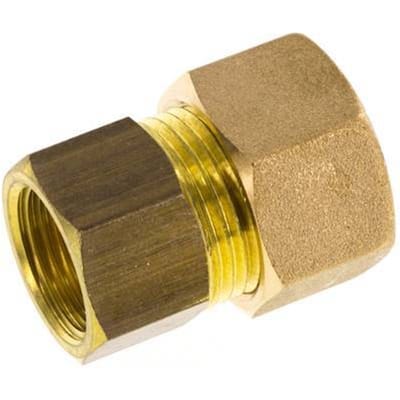 G 3/8'' x 14mm Messing Rechte Knelfitting 89 Bar DIN EN 1254-2
