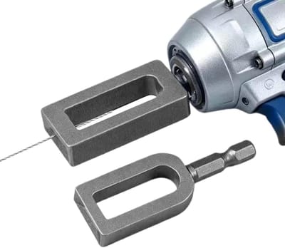 Boordraad Twister - Kabel Wikkelgereedschap - Draad Snel Bundelen - Ergonomische Polsondersteuning - Compact Formaat - Metaal