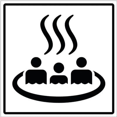 Hottub jacuzzi sticker | 15 x 15 cm
