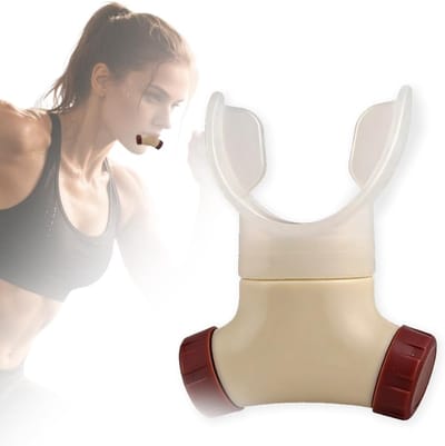 Incentive-spirometer voor volwassenen, longtrainingsapparaat | Draagbare ademtrainer voor mannen en atleten | Bidirectioneel ademoefenapparaat met instelbare weerstand | Draagbaar en eenvoudig te reinigen