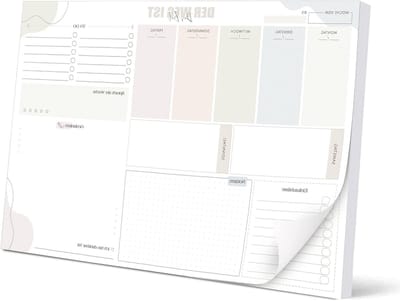 Dagelijkse Planner A3, Kleurrijk Ontwerp, Papieren Agenda voor Efficiënte Planning en Organisatie