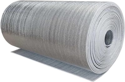 Isolatie Folie - Warmtefolie Aluminium - Energie Besparen - Drielaags Versterkt - 100x100cm 1.5cm dik