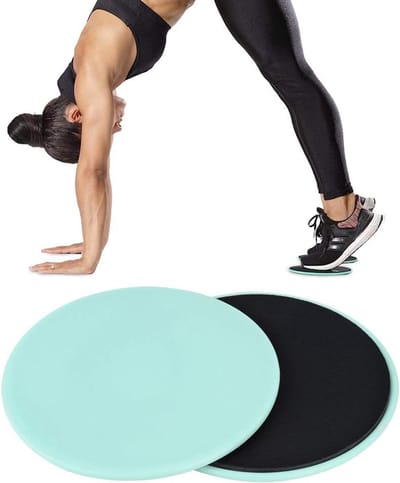 Glijdende Schijven - Fitness Schuivers - Core Training - Multi-Surface Geschikt - 18 cm - Lichtgroen