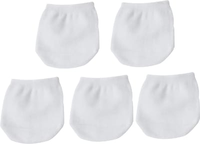 5 Paar Voorvoet Sokken voor Dames – Wit – Zomer Half Sokken in Effen Candy Kleuren, Onzichtbare Teen- en Hielbeschermers van Ademend Katoen voor Hakken en Open Schoenen