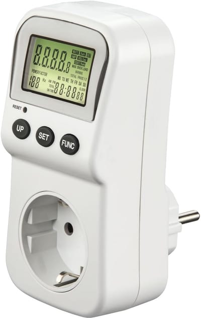 Energiekostenmeter met Display: Meet Stroomverbruik, Spanning en Vermogen