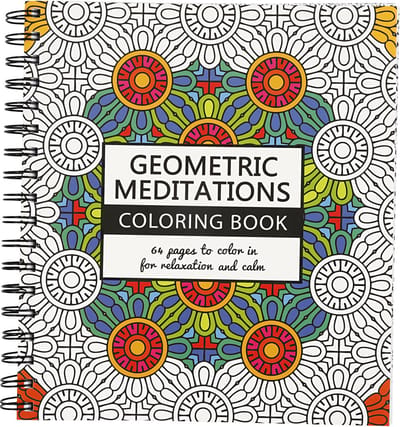 Kleurboek, Geometric, afm 19,5x23 cm, Aantal pagina's 64, 1 stuk