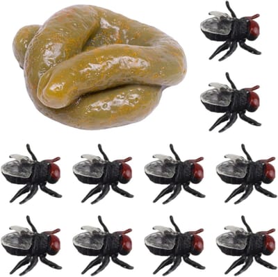 Dailygoods- Poopspeelgoed Realistische Poephoop - Simulatie Vliegen