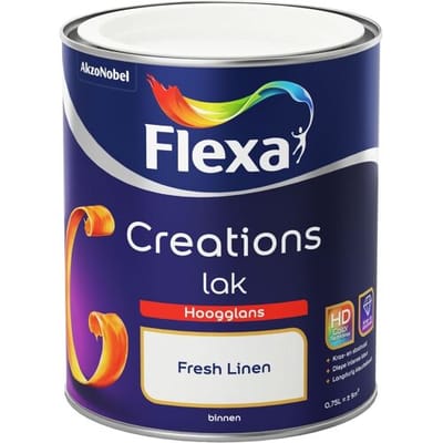 Flexa - Creations - Lak Hoogglans - Fresh Linen - 750 ml