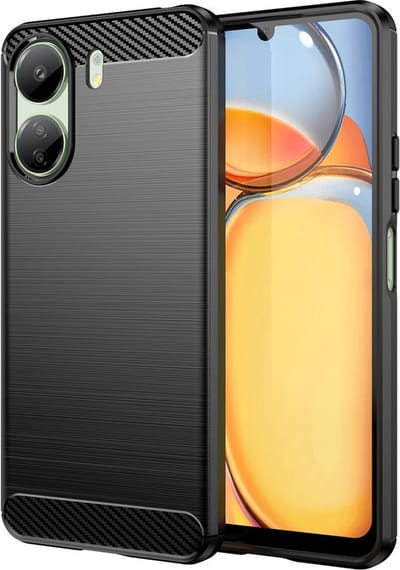 Coverup Hoesje - Geschikt voor Xiaomi Redmi 13C / Poco C65 Hoesje - Coverup Armor Brushed TPU Back Cover - Zwart