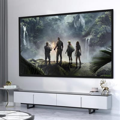 Projectiescherm - Beamerdoek HD - Thuisbioscoop Presentatie - 160 Graden Kijkhoek - 120 Inch 16:9 - Wit