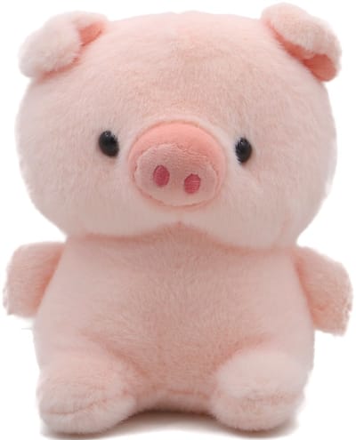 Pluche knuffel - varken - 20 cm