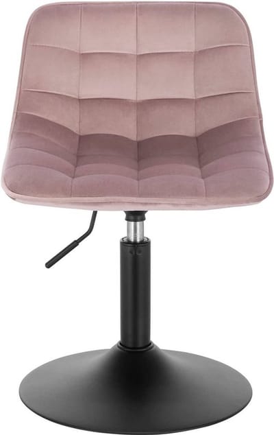 Barkrukken Set Roze - Verstelbaar, Velvet en Barkrukken set van 1 - Voor Eetkamer, Keuken en Woonkamer