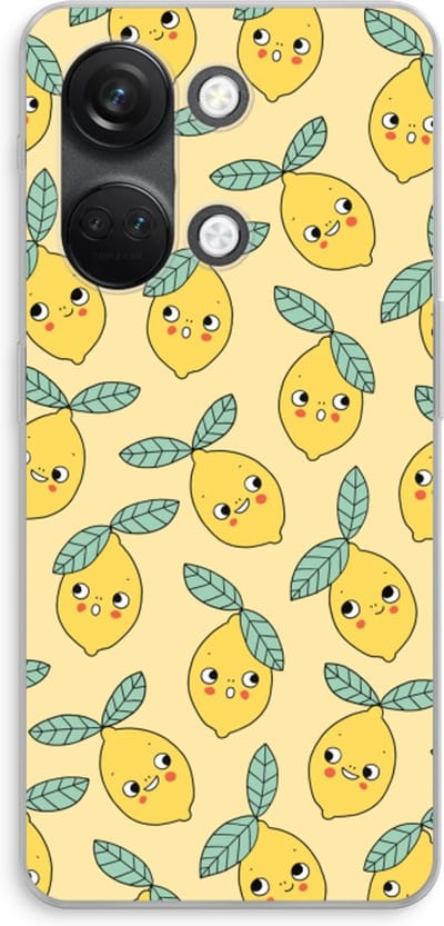 Case Company® - Hoesje geschikt voor OnePlus Nord 3 hoesje - Citroenen - Soft Cover Telefoonhoesje - Bescherming aan alle Kanten en Schermrand