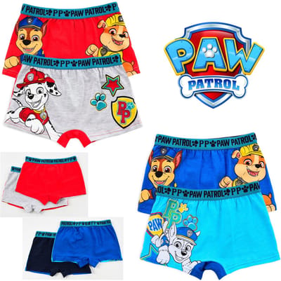 PAW Patrol Boxershorts - Set van 4 stuks - Chase / Marshall / Rubble - Jongens Ondergoed - Katoen - Maat 98/104