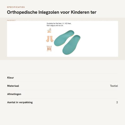 Dailygoods- Inlegzolen Orthopedisch Ademend - Inlegzolen Platvoeten - Inlegzolen Voetpijn - Inlegzolen Kinderen - Inlegzolen Schokbestendig - 3D-Schoenpads - Steunzolen
