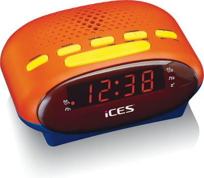 Ices Wekkerradio - Digitale Wekker - Dubbel Alarm en Snooze - ICR-210 Kids - Kleurrijk design