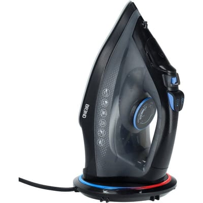 Draadloos Stoomstrijkijzer met Oplaadbasis – Verticale Stoomfunctie, Antikalk en Zelfreinigend – Instelbare Thermostaat – 200W - BREND BR-2232