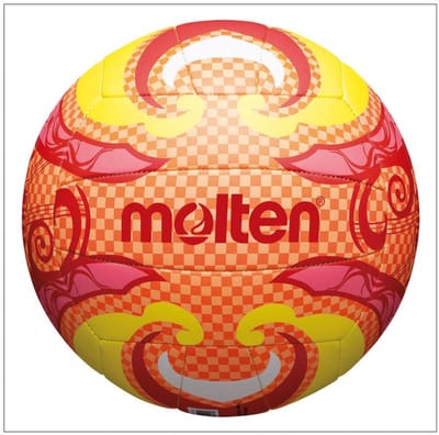 Molten Beachvolleybal - oranje/roze/geel/rood