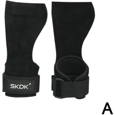 Gym Grip Palm Guard Koeienhuid Palm Protector Gewichtheffen Grip Kracht Een Fitness Vervanging Training Gymnastiek Handschoenen Equi U3C9 China black