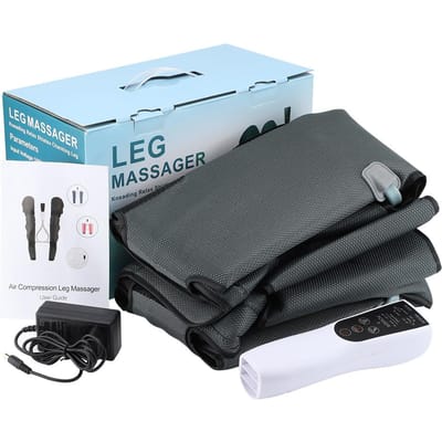 Elektrische Voet Kuit Massager Luchtdruk Circulatie Massage Machine Verbeter Bloedcirculatie Oude Koude Benen en Spiervermoeidheid gray