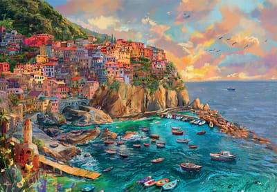 Clementoni Legpuzzel Painted Manarola - Puzzel 2000 Stukjes Italië - High Quality Collection - Puzzels en Legpuzzels voor Volwassenen