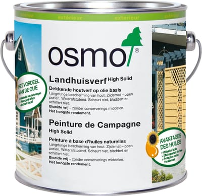 Osmo Landhuisverf 2716 Antracietgrijs 0,75L | RAL 7016 | Buitenverf Hout | Dekkende Beits Antracietgrijs | Verfolie
