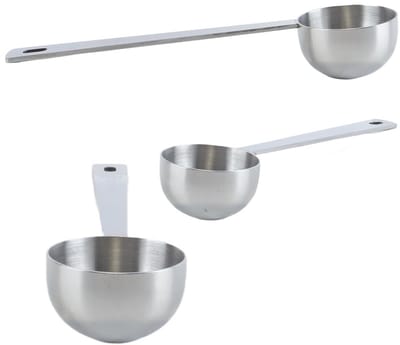 Dailygoods- Koffielepel 15 ml - Maatlepel RVS - Maatlepel voor Koffie/Thee - Keukenaccessoire - Lange Steel - Duurzaam Materiaal