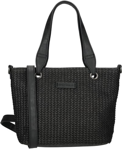 Summer tas met rits - 27x10x19 cm - Enrico Benetti - 66772 - kleur Zwart