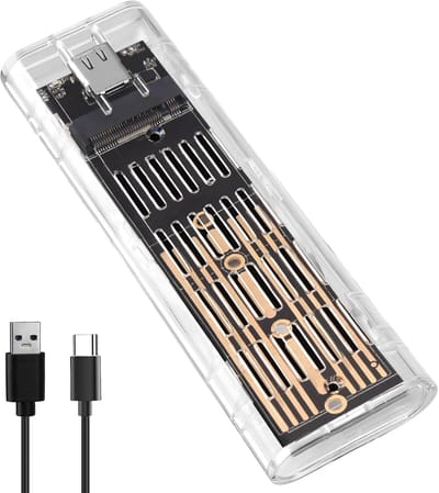 M.2 NVMe SSD behuizing - USB C 3.1 Gen2 - 10Gbps snelheid - veilig en eenvoudig gebruik - ShopVlot