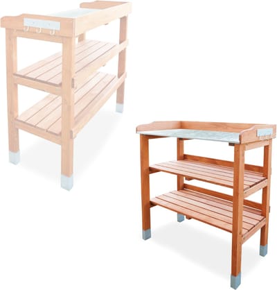 CLVP® Tuinwerktafel - Buitenwerkbank - Tuinwerkbank - Bruin