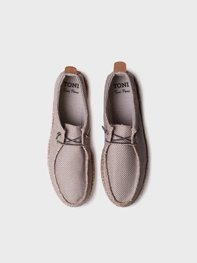 Espadrilles voor heren van mesh met veters | OSCAR