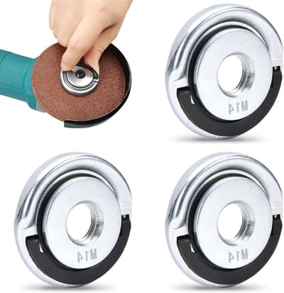 Set van 3 Snelle Ontgrendelmoeren voor Haakse Slijper - Accessoires voor Haakse Slijper, Flexibele Ontgrendelmoer, 45mm x 8.9mm