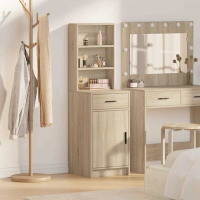 vidaXL - Highboard - Sonoma - Eik - 41 - x - 40 - x - 135 - cm - Bewerkt - hout