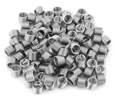 Dailygoods- Draadinsert 100 Stuks - M6 Roestvrij Staal - Schroefdraad Reparatieset - Versterkte Verbinding - Draadreparatie-Inserts - Assortimentset M6x1.0x1.5D - Schroefdraadinsert