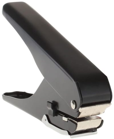 Dailygoods- Sleufpons robuust - ID-kaarthouder - Perforator voor pvc-kaarten - Ergonomische handgreep - Instelbare noniusschaal - Sterke metalen structuur