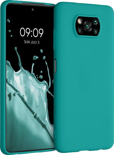 kwmobile telefoonhoesje geschikt voor Xiaomi Poco X3 NFC / Poco X3 Pro - Hoesje voor smartphone - Back cover in mat petrol