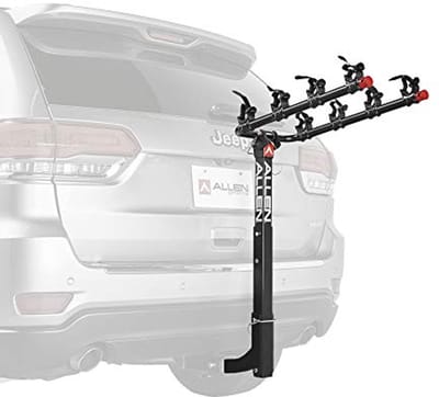 Allen Sports USA Deluxe 4 Hitch Mounted Bicycle Carrier - Black, 2-Inch