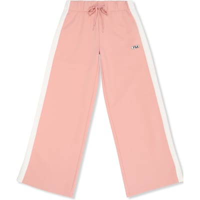 FILA Lecore Wide Contrast Panel Scuba Track Pants Mellow Rose-egr Maat: 134/140 | Broeken Outlet | Unisex | Roze
