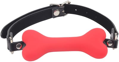Behave! - Doggie Bone - Hondenbot Bit Gag - Rood