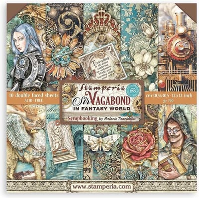 Stamperia - Sir Vagabond in Fantasy World 12x12 Inch Paper Pack (SBBL148)