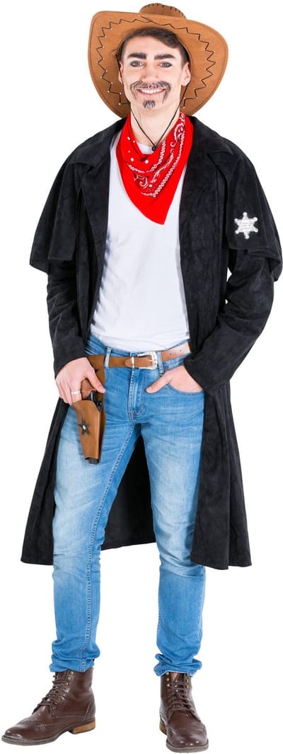 dressforfun - Herenkostuum cowboy Willy S - verkleedkleding kostuum halloween verkleden feestkleding carnavalskleding carnaval feestkledij partykleding - 300569
